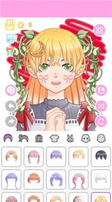 可爱的动漫女孩换装截图