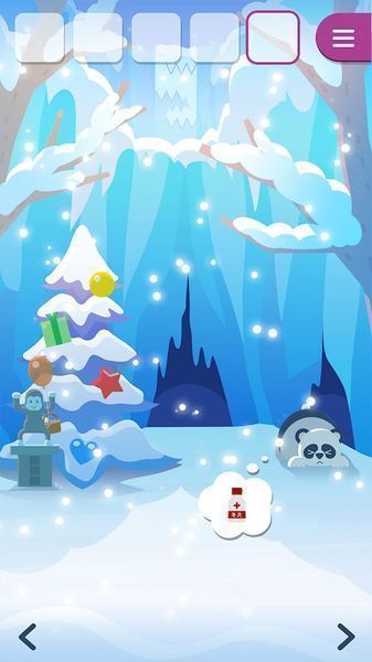 动物们与下雪的岛截图
