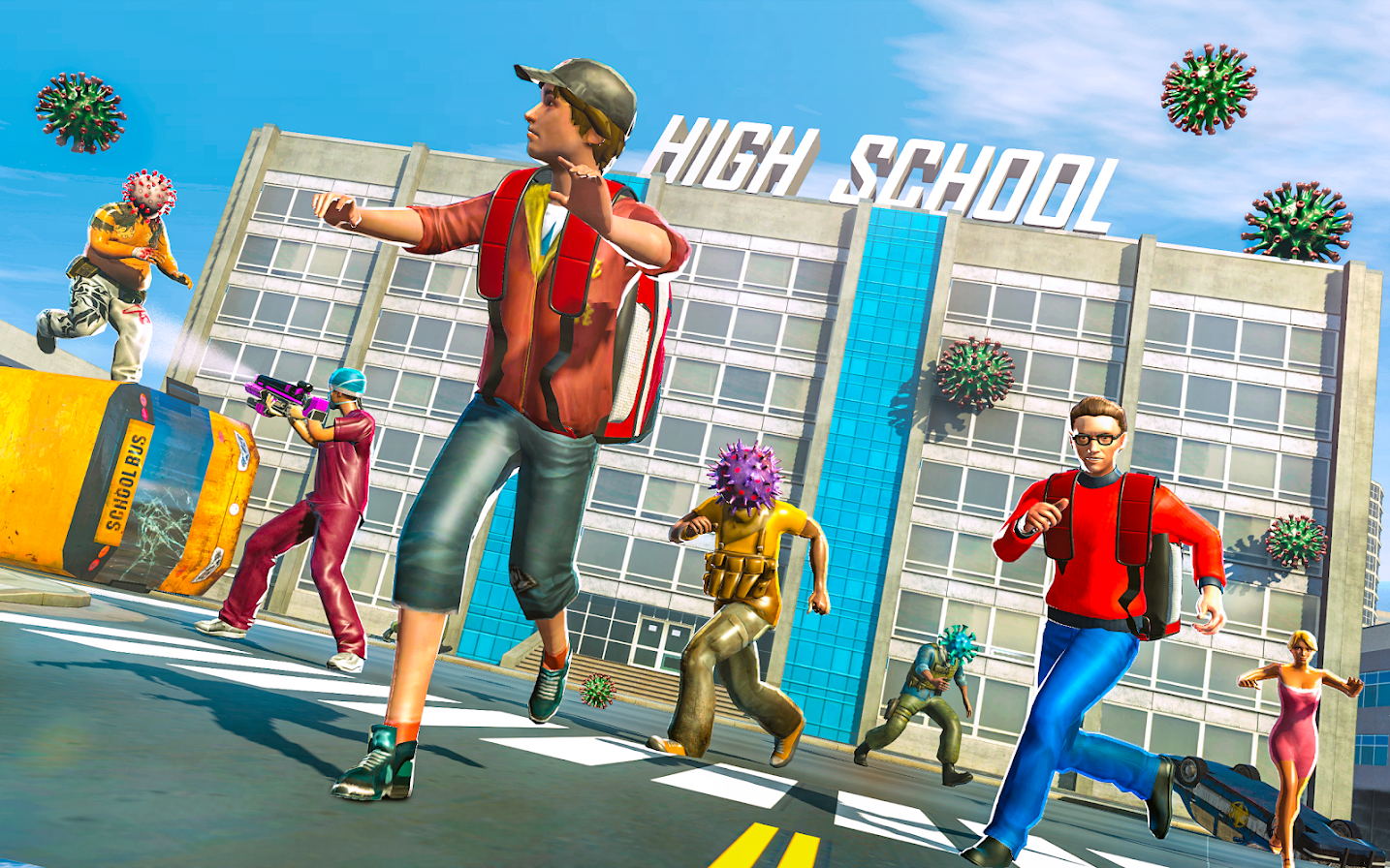 病毒英雄城市截图