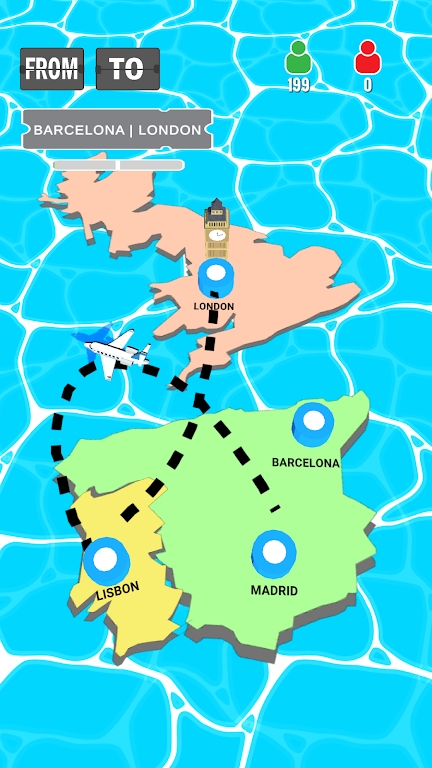地图飞行模拟截图