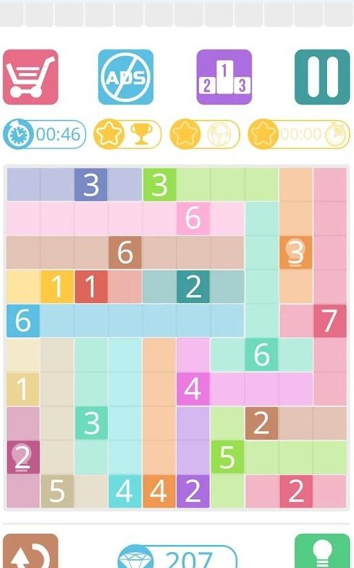 数字填充拼图截图