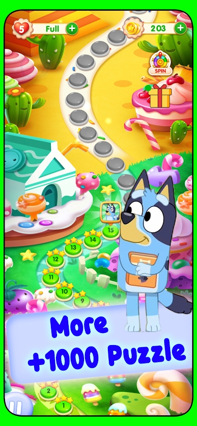 蓝色糖果消除截图