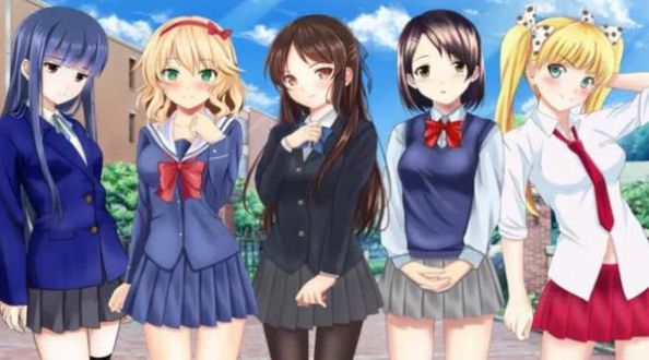 动漫高中女生3D模拟截图