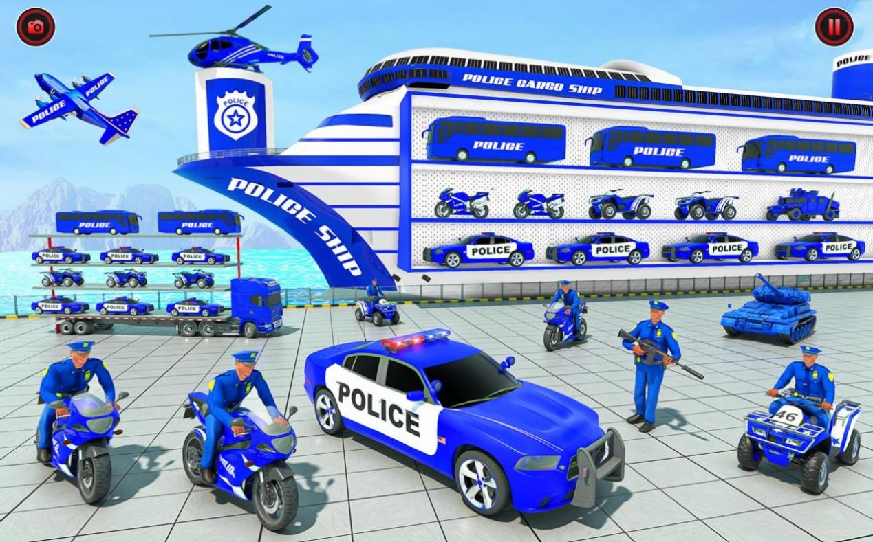 警察货物运输卡车截图