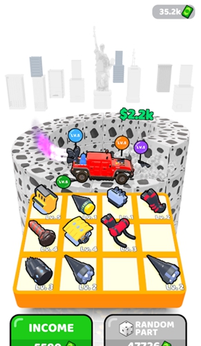 合并挖掘车塔截图