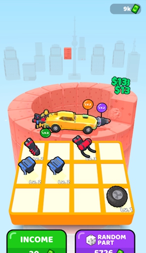 合并挖掘车塔截图